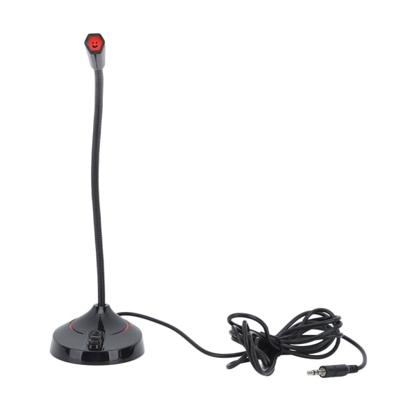 Svanehals kablet mikrofon Sort 360 grader Pick Up desktop svanehals mikrofon til karaoke konferenceoptagelse 3,5 mm