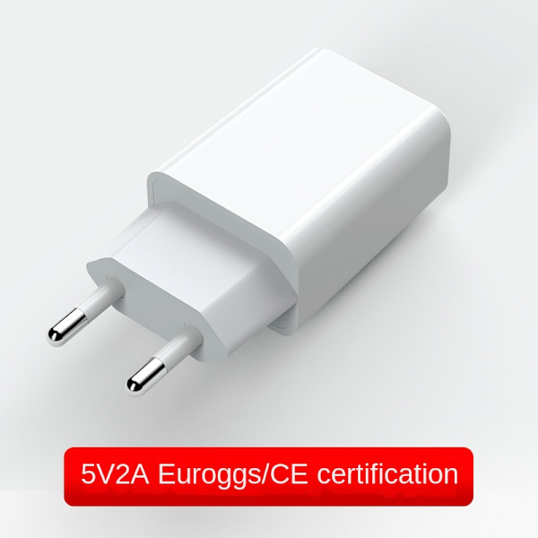 5V2A mobiltelefon USB-lader europeisk GS-sertifisert laderhode TUV Rheinland CE-sertifisert adapter White New 5V2A GS+CE certification