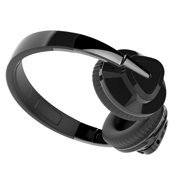 Bluetooth Headset Kraftig bas Stereo Blødt Komfortable trådløse Bluetooth hovedtelefoner til computer mobiltelefon Sort