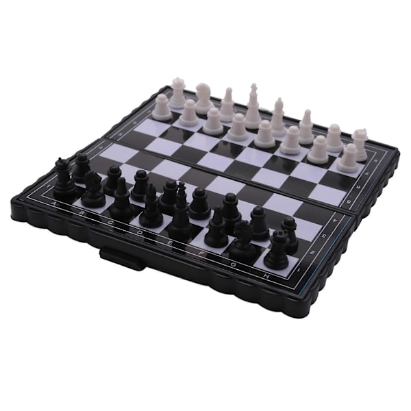 5x5 Tum Schack Portabel Plast Vikbar Bräda Med Magnetiskt Schackspel Mini Schackset Pussel Party.pa