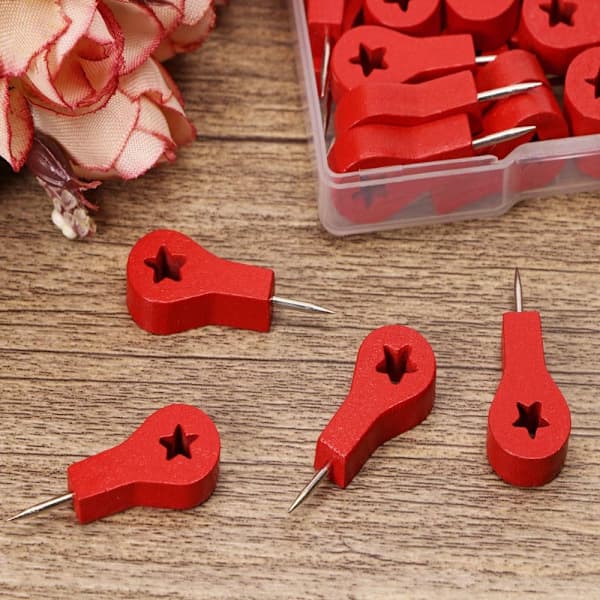 Trykknåler Tommel Tacks Reisekart Tacks