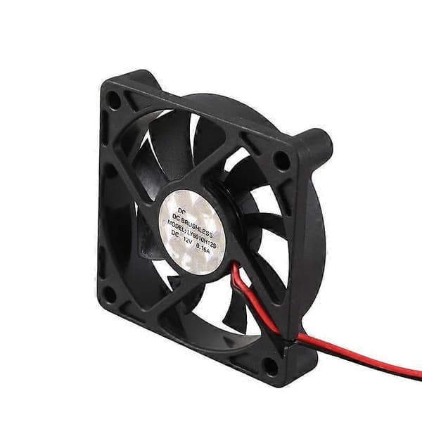 3X Stasjonær PC Kabinett DC 12V 0.16A 60mm 2 Pin Kjøler Vifte.pa