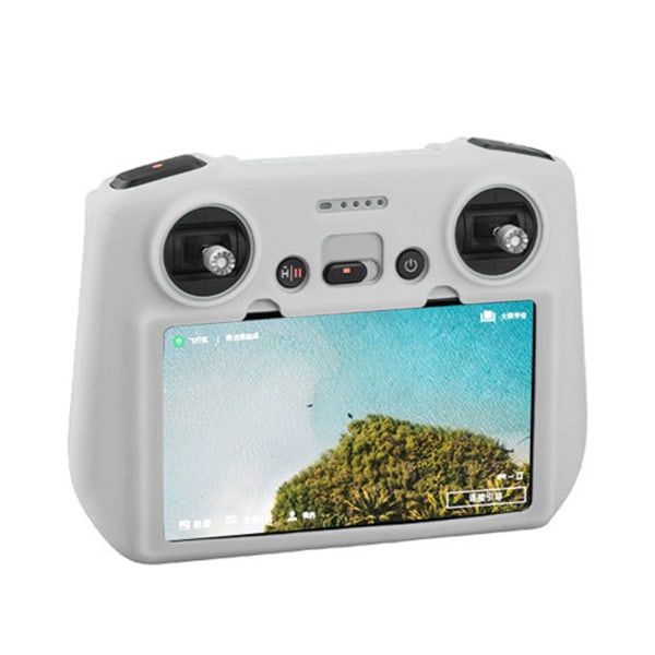 RC Drone Fjernbetjening Case Silikone Ridsefast Støvtæt til DJI Mini 3 Pro RC Fjernbetjening Grå