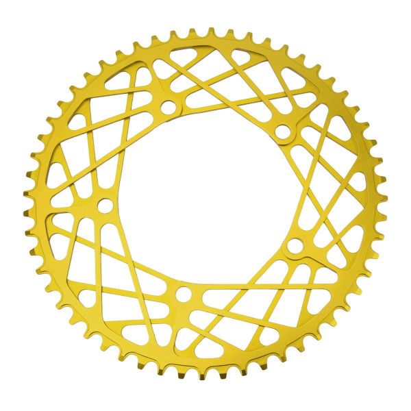 Sykkelkjedekrans 56T aluminiumslegering Lett slitesterk sykkelkjede Hjulveivplate for erstatning Gul