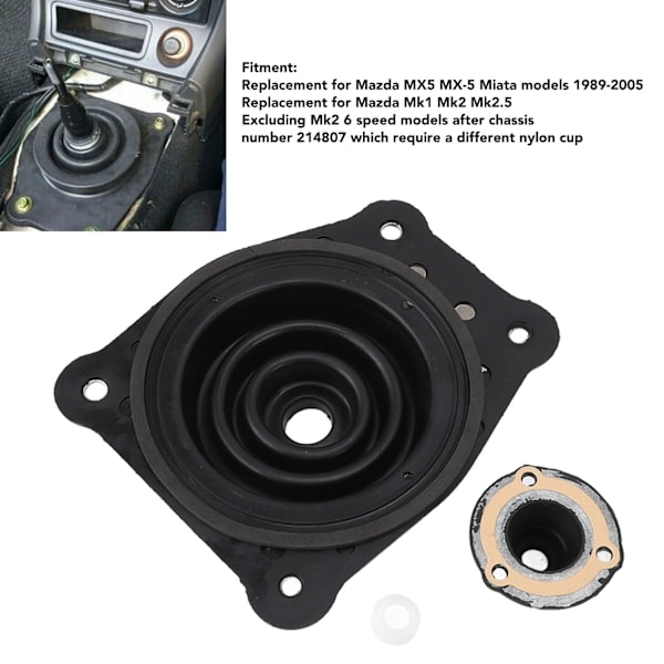 Växelspaksdamask 039817462A Nedre Växelspaksdamask Ersättning för Mazda MX5 MX‑5 Miata