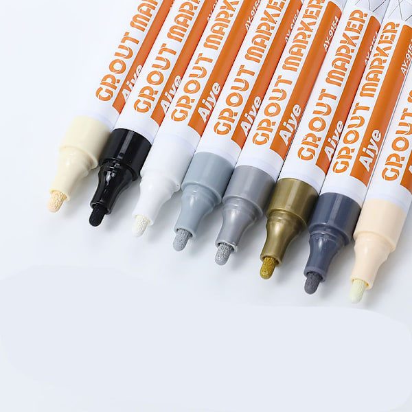 Flerfärgade Kakelfogpennor, 8-pack