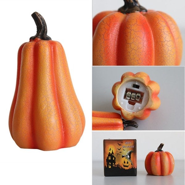 Halloween Pumpa LED-Lampa Pumpa AA（PA）