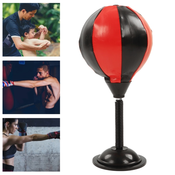 Desktop Stress Relief Ball PU med Stål Spring Bord Boksesæk til Fitness Børn Fysisk Træning