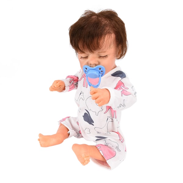 Realistiske nyfødte babydukker Vaskbar naturtro simulering Vinly Body Baby Doll 18 tommer for 3+ år gammel