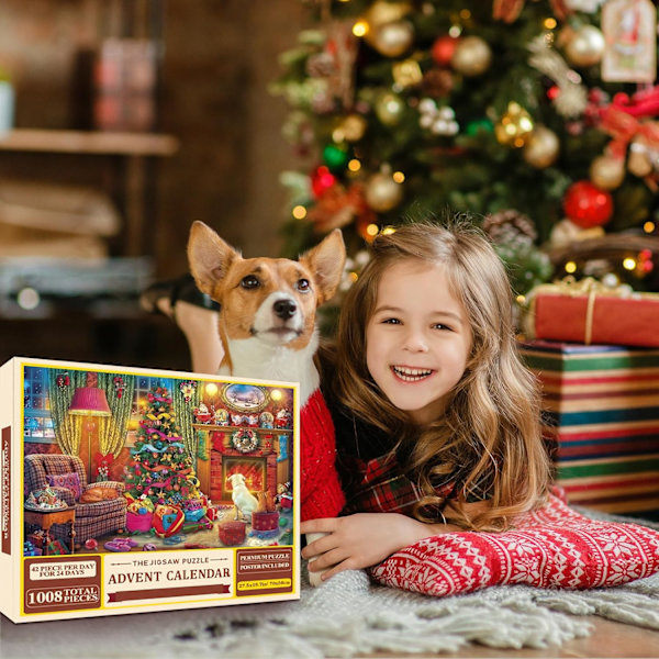 2024 Julnedräkning Julkalender Pussel 24 Dagar Julnedräkning Julhelgsevenemang