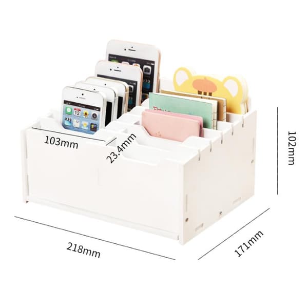 Mobilholder med 12 rum - Hvid