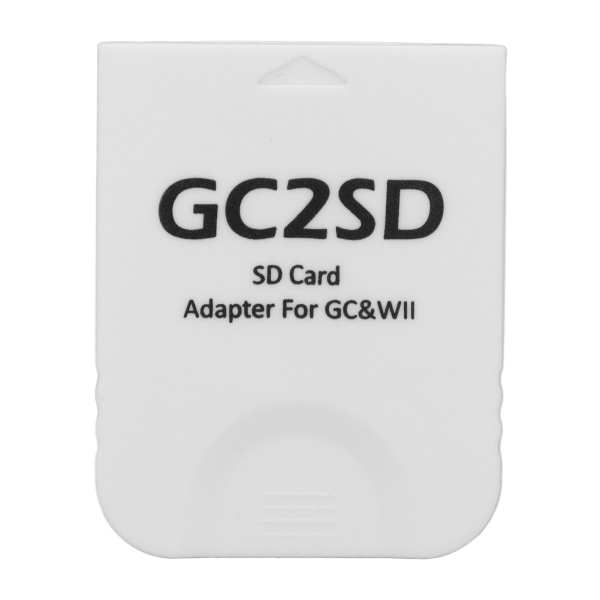 GC2SD-kortläsare Plug and Play bärbar professionell spelkonsol Micro Storage Card Adapter för Wii för GC White