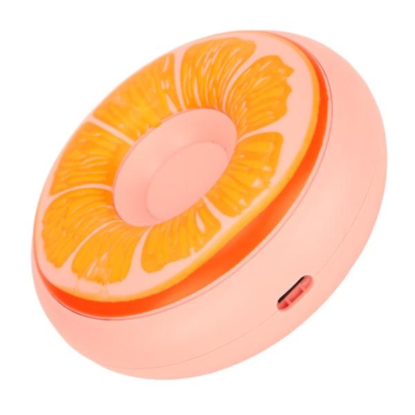 Elektrisk håndvarmer USB genopladelig 3 gear donutform lommehåndvarmer til rejsehjemmekontor Pink F