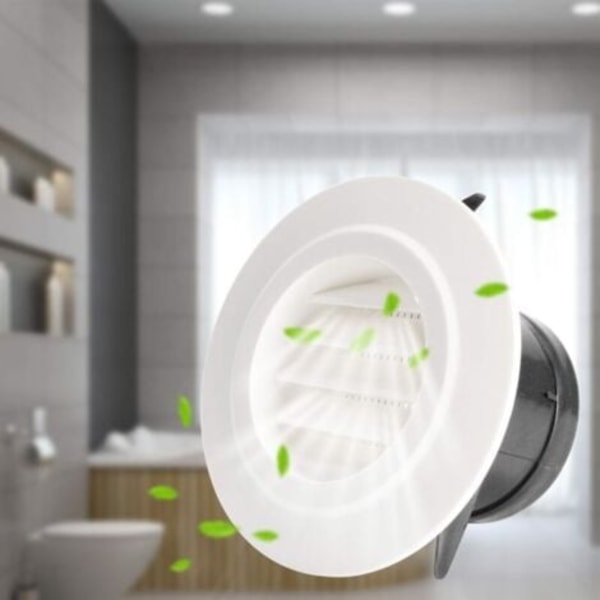 75mm Ventilationsåbning med Beskyttelsesgitter - ABS (ø75mm)--.pa