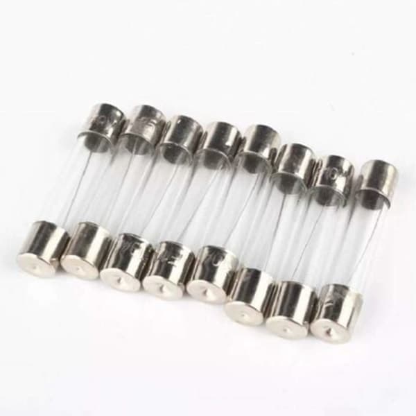 100 glasrörssäkringar 5x20mm i låda Säkring 0.2A 20A