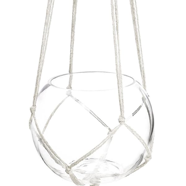 Amppeli makrameesolmuilla - 118 cm