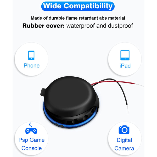 12V Dobbel USB-uttak Overflatemontert USB-port 3.1A
