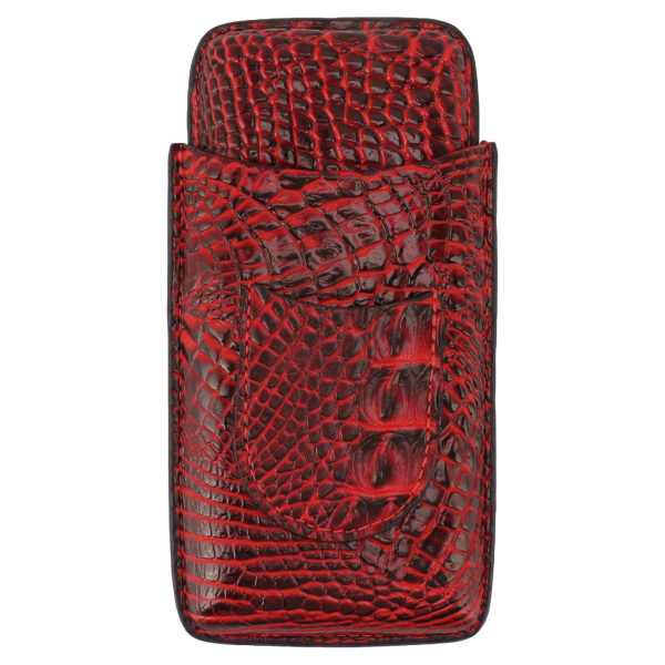 Rejsecigaretui Læder Soft Touch Modeudseende Bærbar cigarpose til 3 cigarer 66