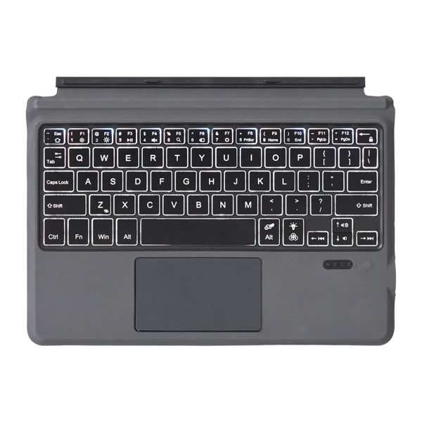 Trådløst tastatur Bluetooth 5.0 Ultra Slim 7 farger LED-bakgrunnsbelysning Oppladbart svart Bluetooth-tastatur for hjemmekontor