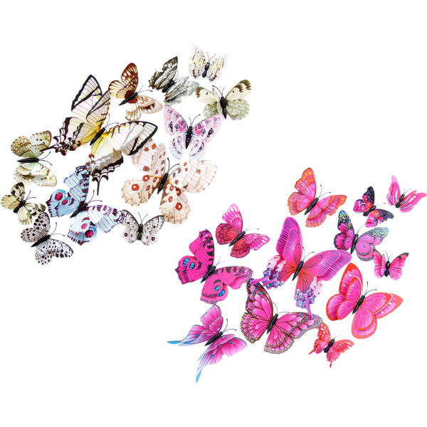 24:a 3D Butterfly Wall Stickers Butterfly Wall Decals Room Wall style 3