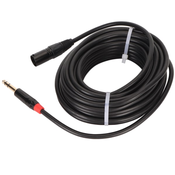 XLR hane till 1/4 tum TRS-kabel balanserad 3-stifts XLR hane till kvartstums TRS-kontaktkabel Mikrofonkabel 39.4FT