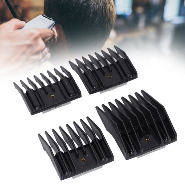4kpl Hiustenleikkurin opaskampa Professional Home Salon Kannettava hiusleikkuri Clipper Guard -lisävaruste