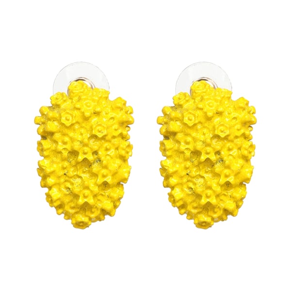 Fashionabla kvinnor flickor örhängen dekoration smycken tillbehör (gul)