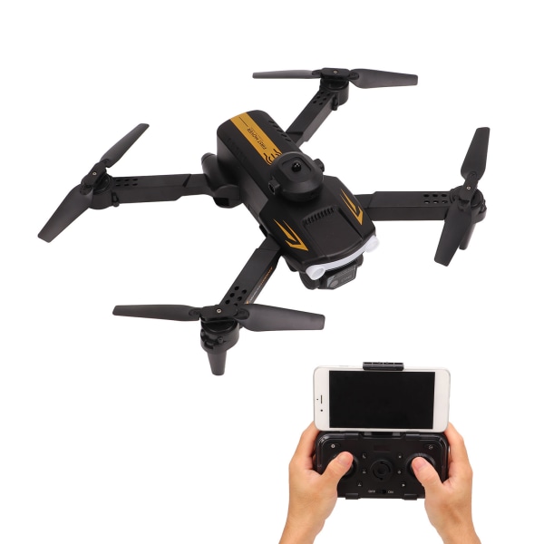 XT2 Alle sider hindringer Unngåelse Drone 4K Dobbeltkamera Luftfotografering Optisk flytposisjonering Sammenleggbar Quadcopter Leker Gaver Svart