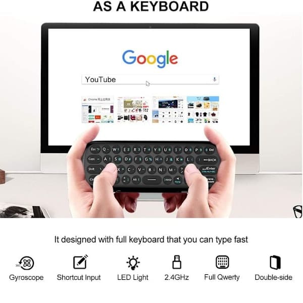 Paris_Universal fjernkontroll, luftmus med tastatur og musefunksjon for Android