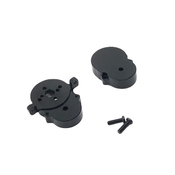 Metalgearkasse til WPL D12 1/10 RC-bil, sort