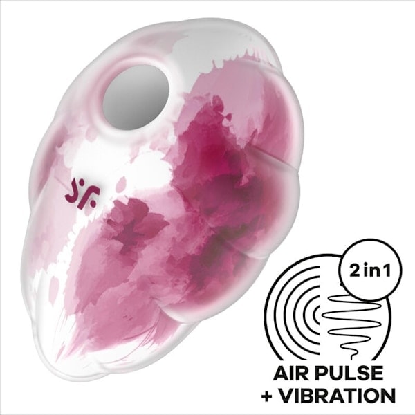 Satisfyer - Cloud Dancer Röd Vibrator Luftpuls