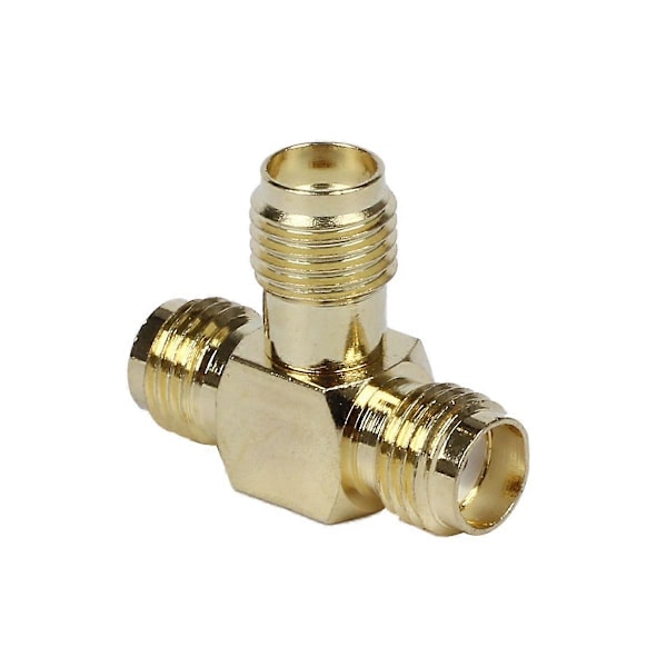 1 kpl SMA Naaras - Kaksi SMA Naaras Kolminkertainen T RF-sovitinliitin & 1 kpl 2.4GHz 16DBI-18DBI WLAN Wi.pa