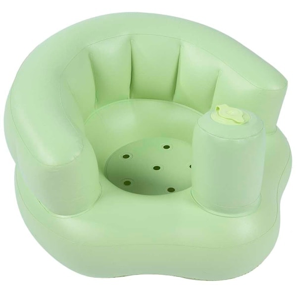 Baby Inbyggd Pump Badstol Uppblåsbar Stol Soffa Lek Barn (grön)