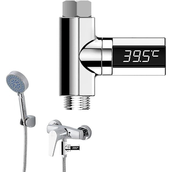 Digital duschtermometer, LED-display babybadutrustning, Rota