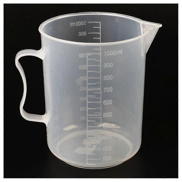 1000ml Transparent Gradert Beger med Håndtak.pa