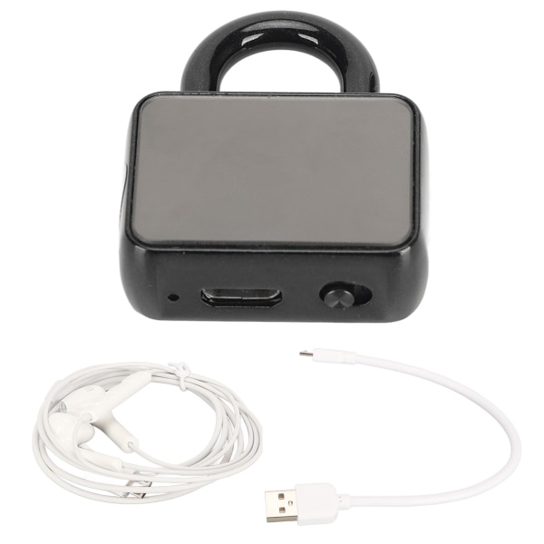 Q11 Key Lock Stemmeopptaker AI HD Støyreduksjon Bærbar LED-indikator Skjulbar MP3-opptaker for møteforelesning 16g