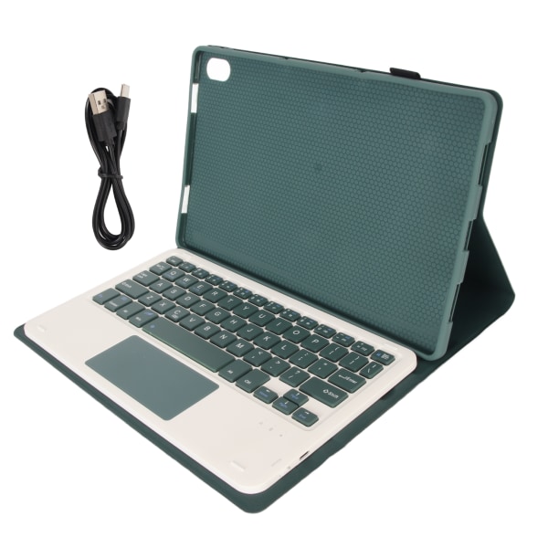 Tastaturveske for Tab P11 Plus 2021 P11 2020 TB J606F TB J606X TB J607F Avtakbart tastatur med styreflate mørkegrønn