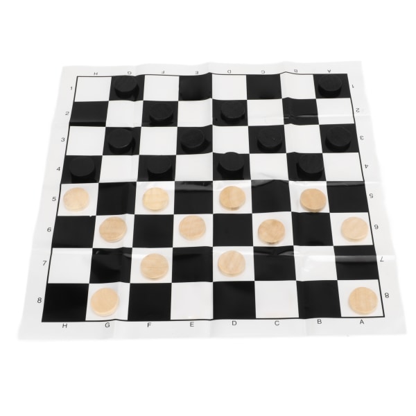 Puiset kansainväliset tammilautapelit tammipalat kalvo shakkilauta läpinäkyvä set