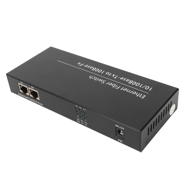 Ethernet Optisk Switch 8 Port 10 100 Mbps Tx1310nm LED-indikator Plug and Play Ethernet Fast Switch til netværk 100?240V EU-stik