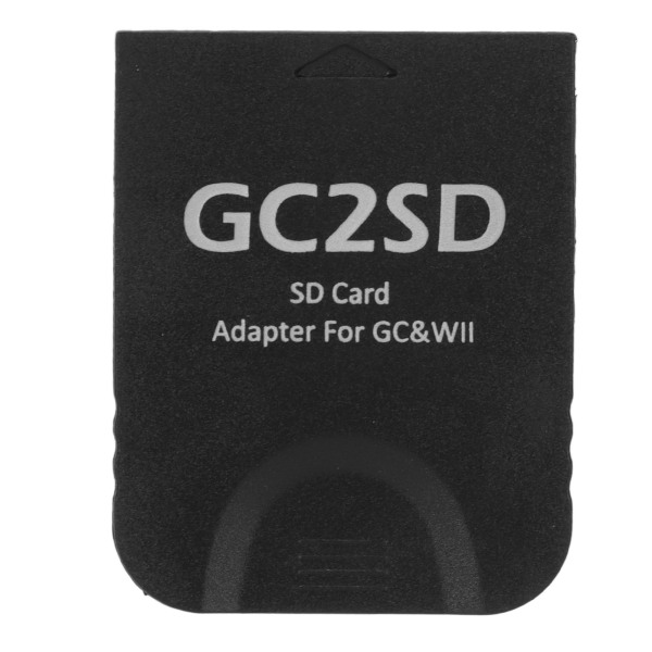 GC2SD-kortleser Plug and Play bærbar profesjonell spillkonsoll Micro Storage Card Adapter for Wii for GC Black