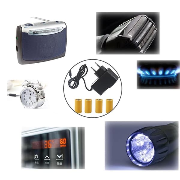 6v Lr14 C Batteri Eliminator 110v 220v Strømkilde Erstat 4x 1.5v C Batteri