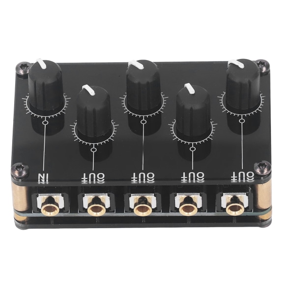 TX400 Sound Line Mixer 4-kanals Mini Stereo Portable Passive Mixer Kompakt lydkortkonsoll