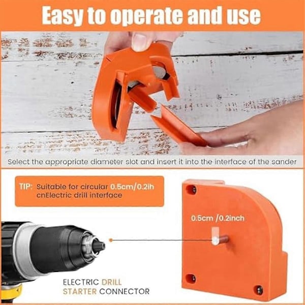Multifunksjonell Bor Sliper Karbid Bor Sliper med 6 Slipehjul Elektrisk Drill.pa