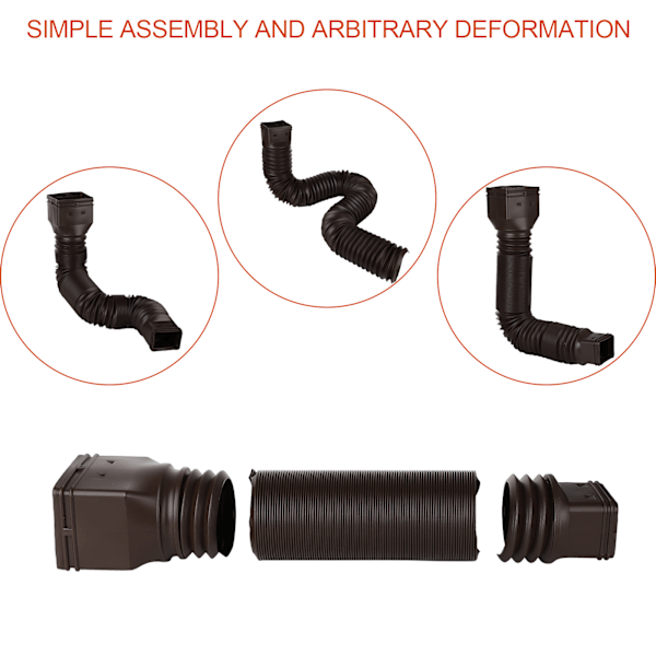 Sadeveden jatkoputket, syöksytorvet, viemäriputken jatke (pakkauksen koko 41,5*22*10,5 cm)