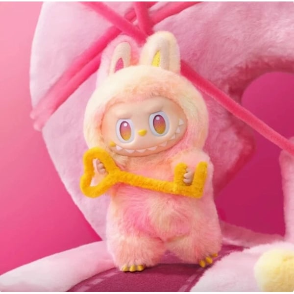Pop Mart Labubu The Monsters – Spännande Macaron Plysch Nyckelring Serie (1 Blind Box, 3.0) luck 3