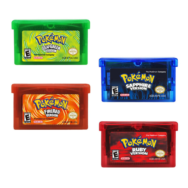 32-bit videospilkassette-konsolkort til GBA-serien FIRERED VERSION one size FIRERED VERSION one size.pa