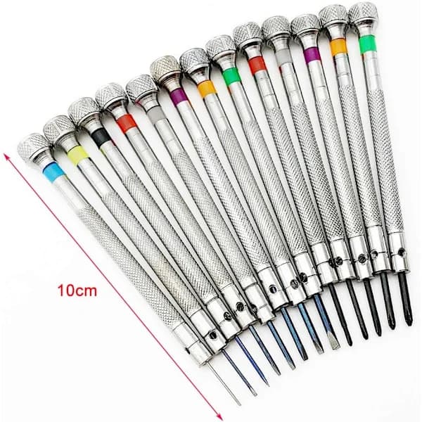 13-Piece Micro Precision Screwdriver Set for Watchmakers and Jewelers
