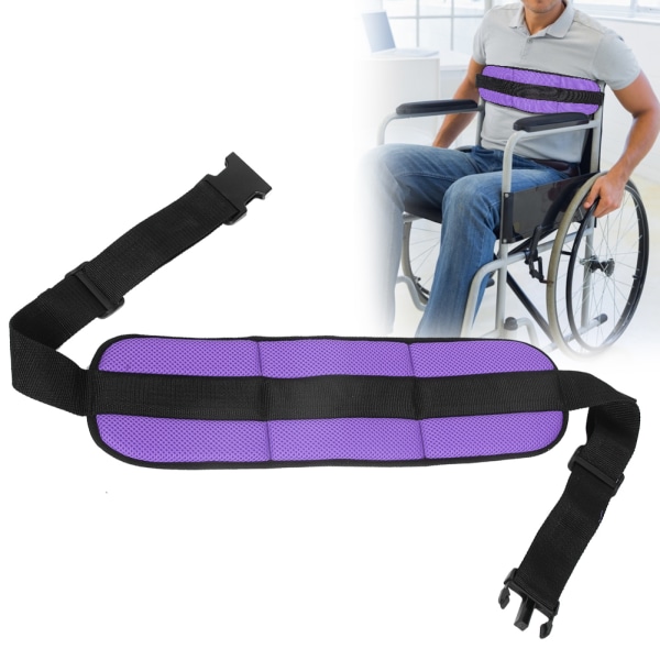 Pyörätuolin istuimet vyöt säädettävät potilaat turvakiinnikkeet hihnat tuolin vyötärön lantio hihna violetti