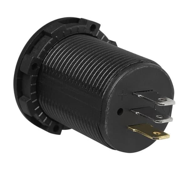 Innfelt digitalt volt-amperemeter 6-30V / 0-10A