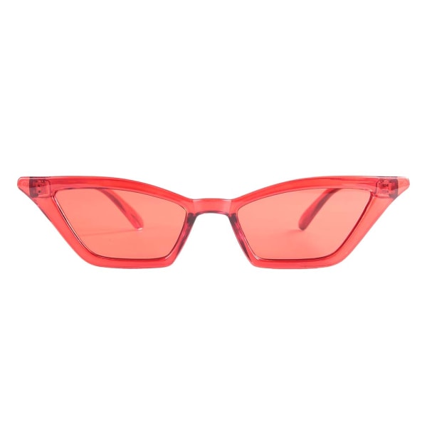 Moderigtige vintage-stil slidbestandige solbriller Eyewear Solbriller til kvinder (røde)